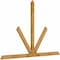 Ekena Millwork Saratoga Rough Sawn Timber Gable Bracket, Western Red Cedar, 96"W x 64"H x 2"D x 4"F, 16/12 Pitch GBW096X64X0204SAR00RWR - alternate 4